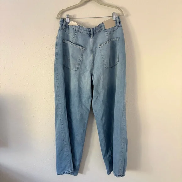FREE PEOPLE GUESSING GAME RELAXED TROUSER JEANS NWT - Picture 8 of 12